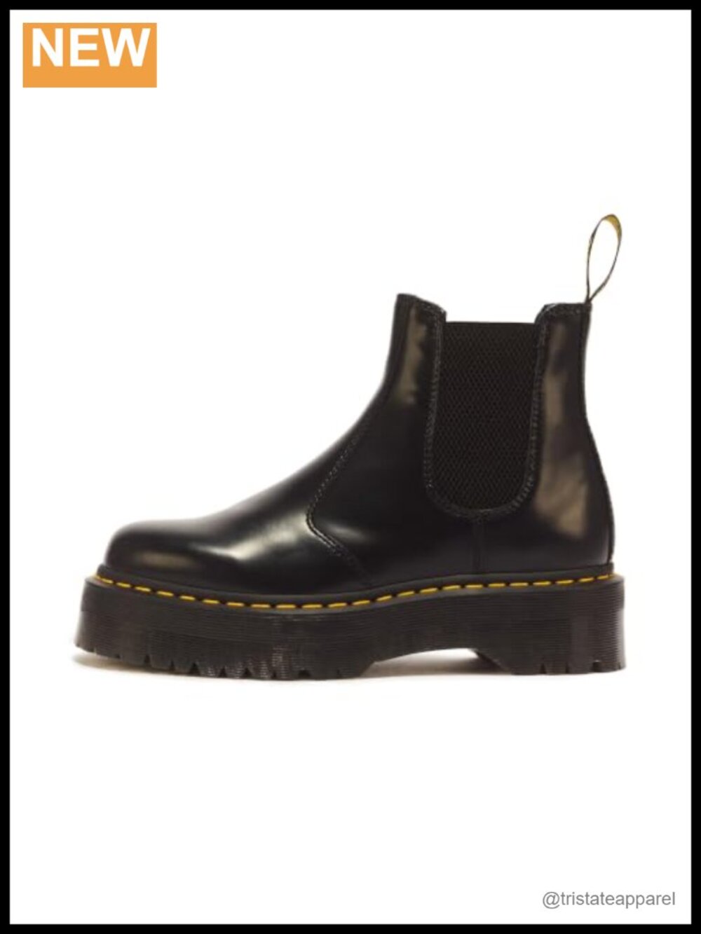 Dr. Martens 2976 Quad Leather Chelsea Platform Boots Ankle-High